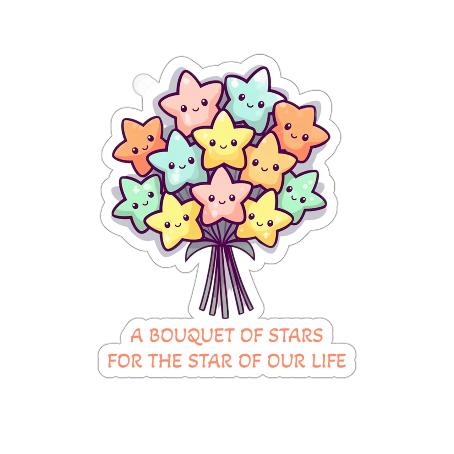 Bouquet of Stars Mother's Day Sticker - Celestial Love for the Star of Our Life