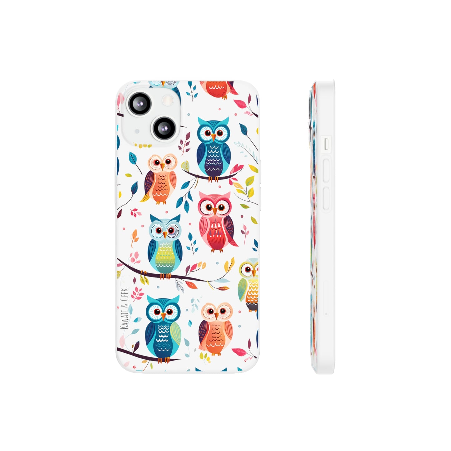 Whimsical Owl Flexi and Transparent Phone Case