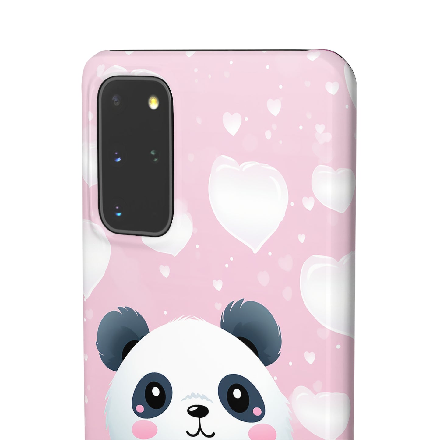 Cute Panda & Hearts Premium Phone Case