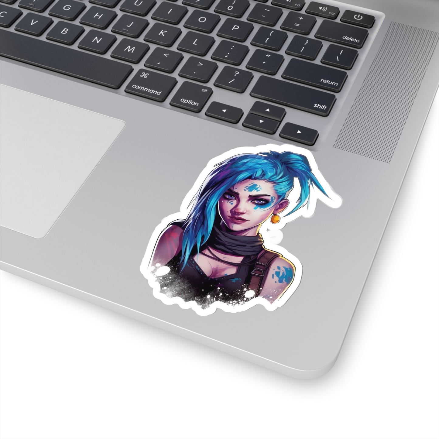 Jinx from Arcane Sticker - Add Some Colorful and Explosive Style to Your Tech - League of Legends