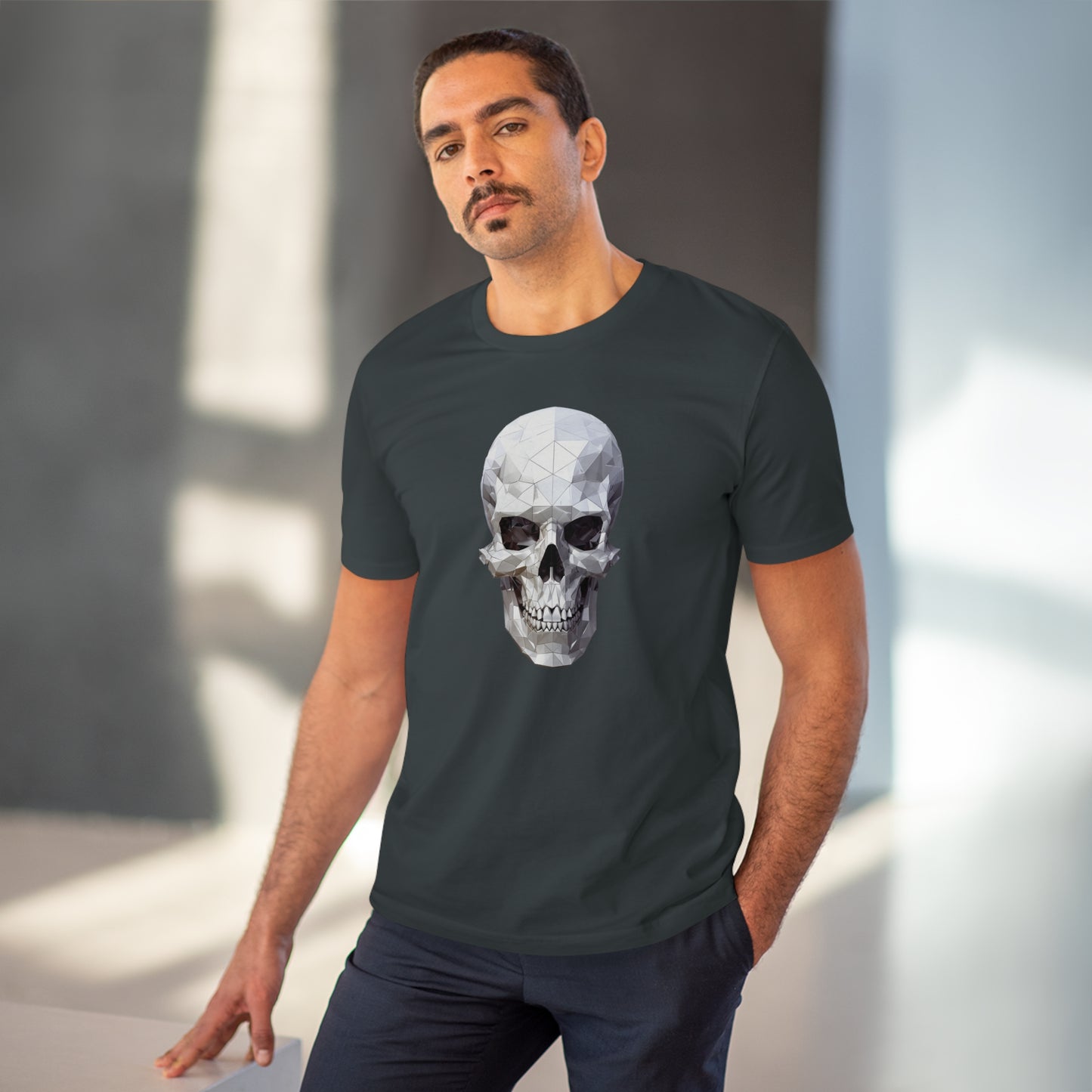 Skull Polygonal T-Shirt - Embrace Edgy Style