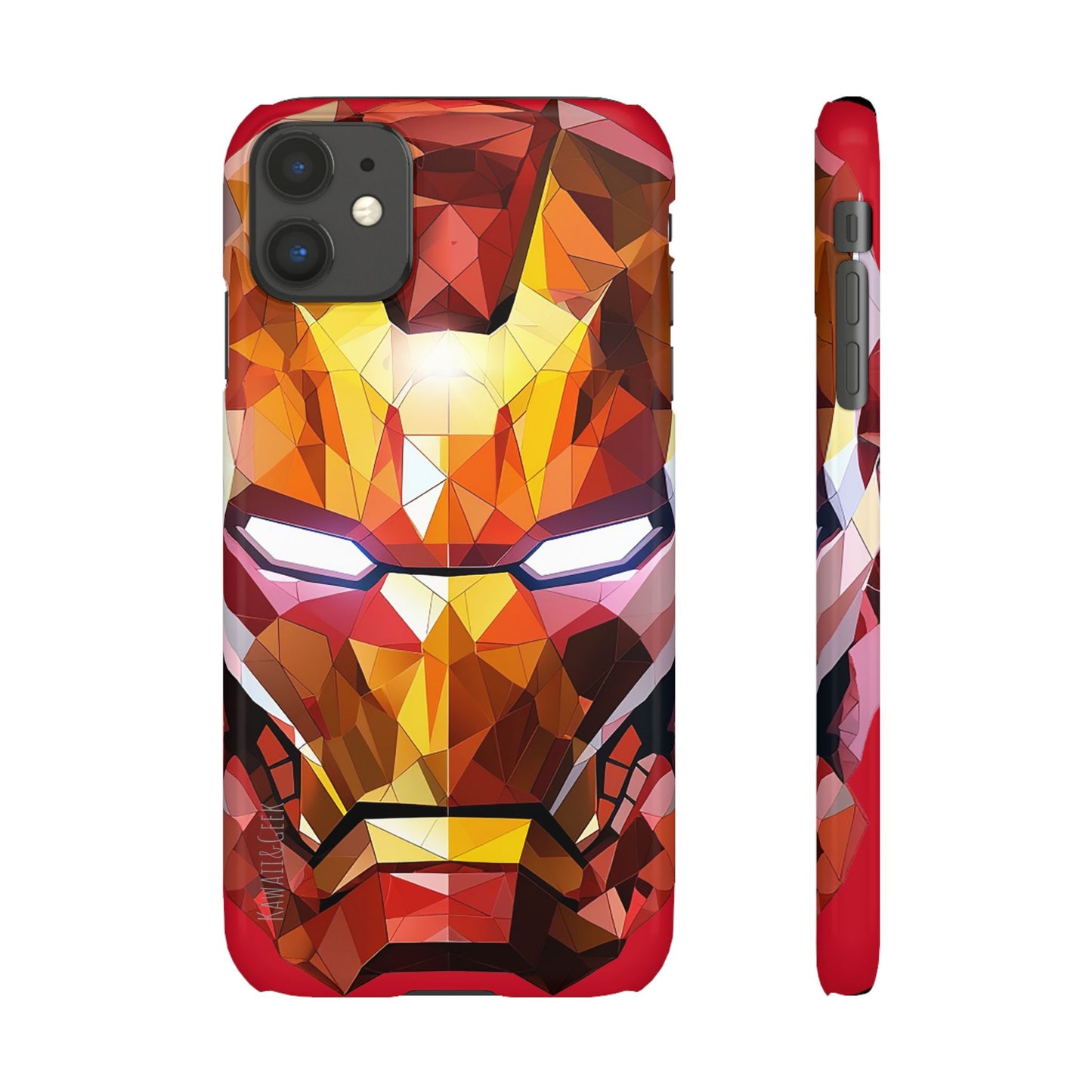 Phone Case - Iron Man helmet polygonal style