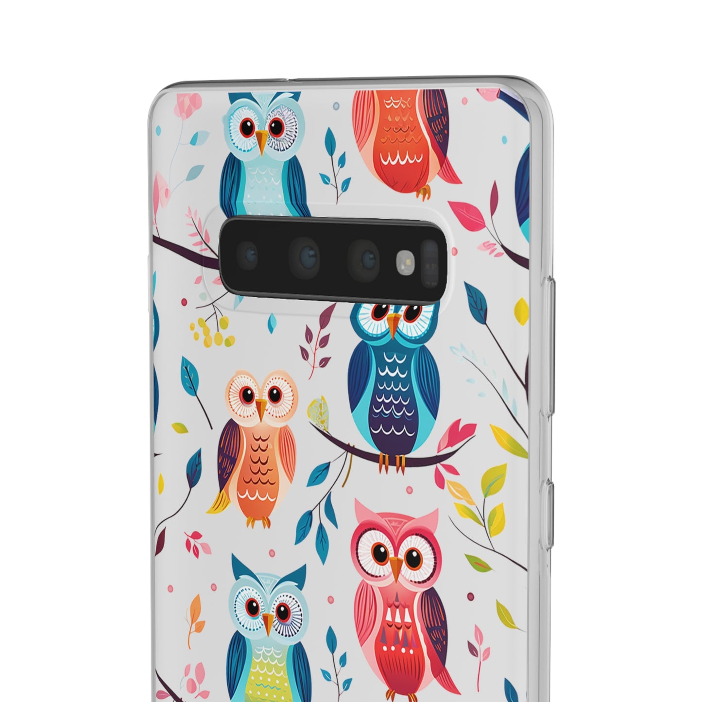 Whimsical Owl Flexi and Transparent Phone Case