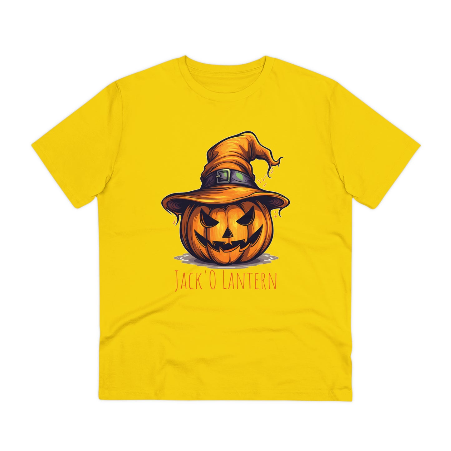 Eco-friendly Jack O Lantern Tee: Funny Pumpkin Halloween Sorcerer Edition