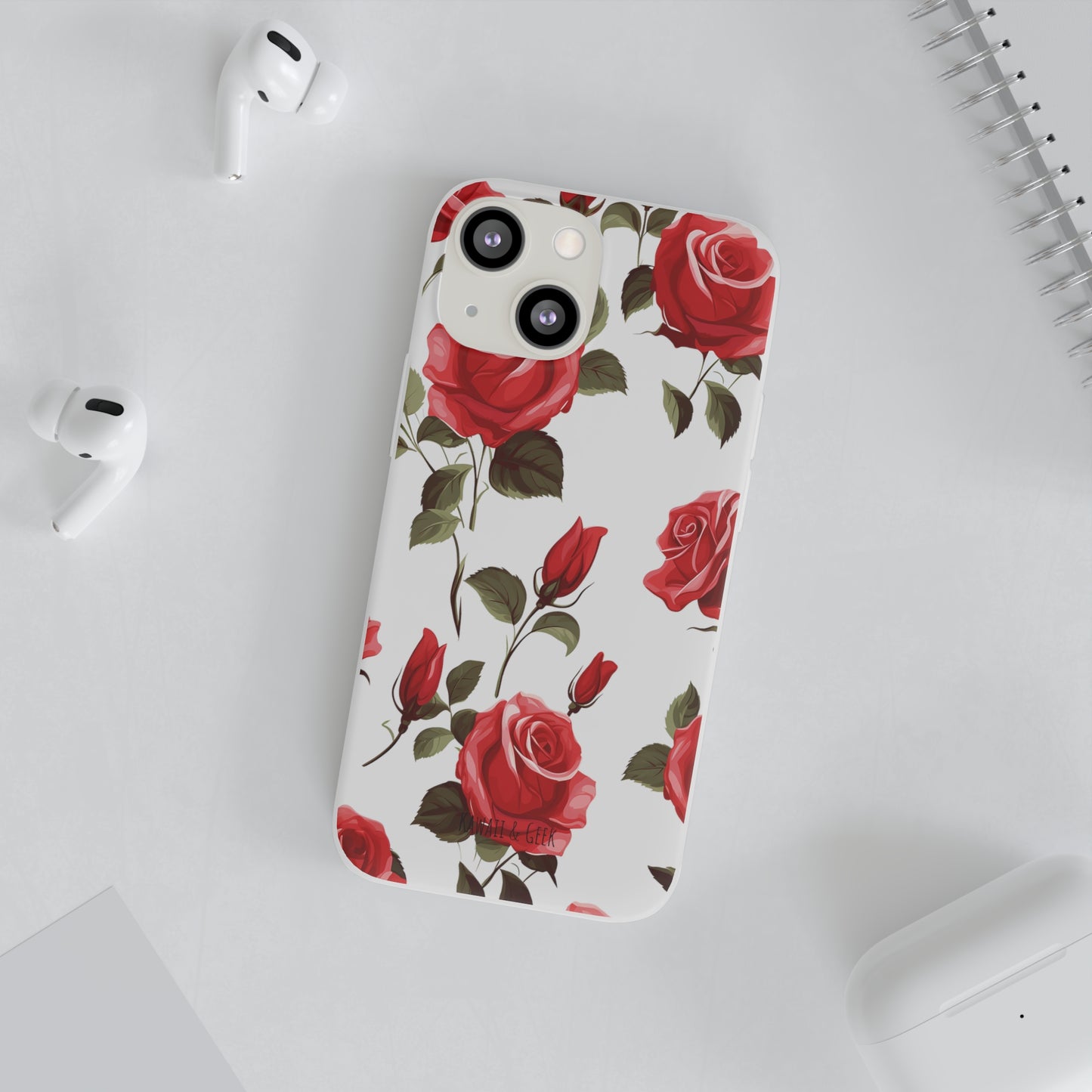 Delicate Rose Flexi Transparent Phone Case