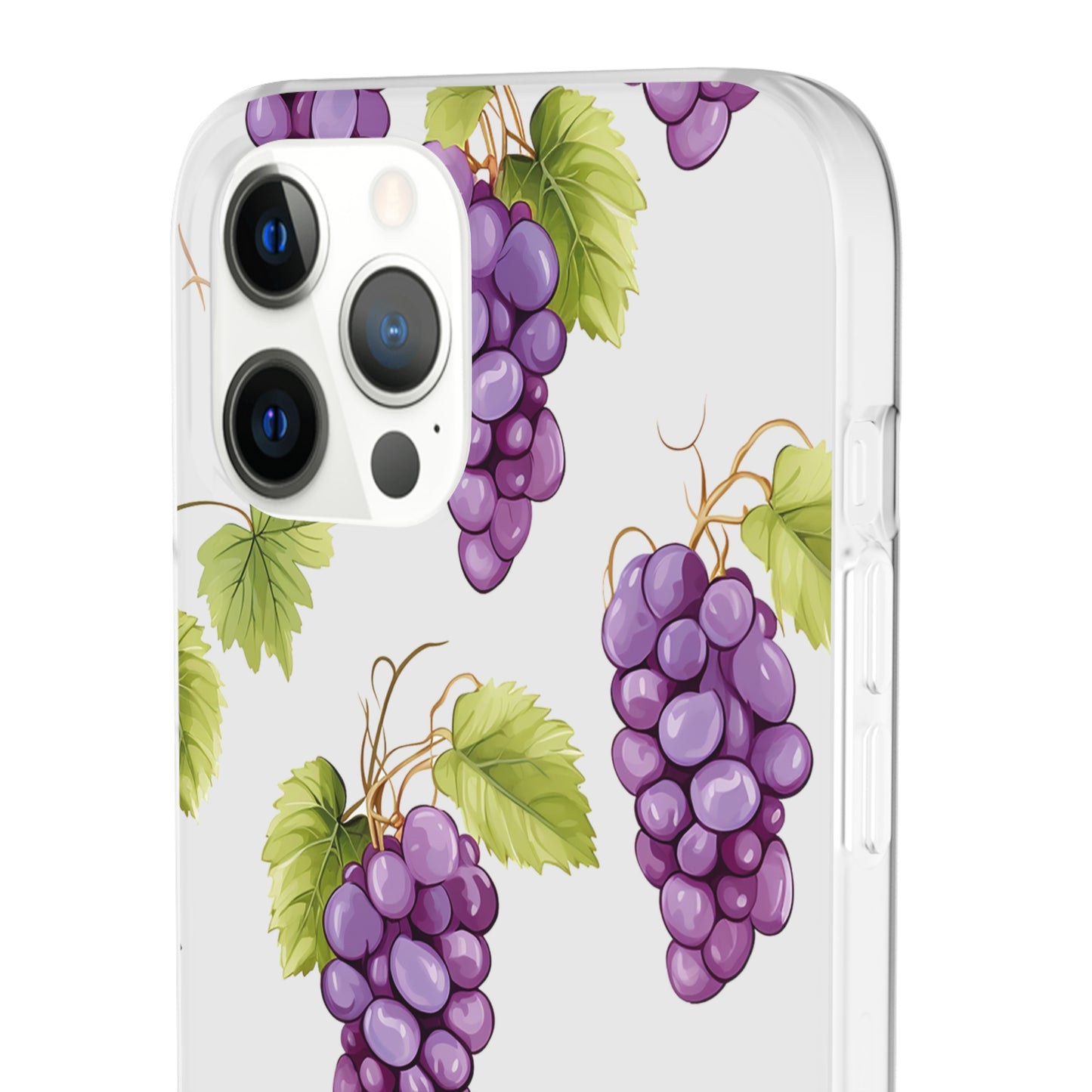 Flexi Grape Delight: Transparent Phone Case
