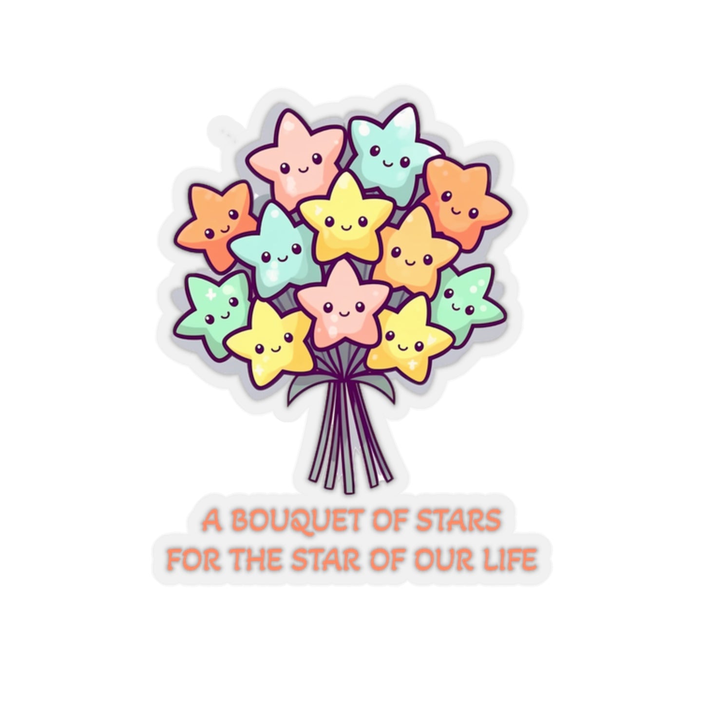 Bouquet of Stars Mother's Day Sticker - Celestial Love for the Star of Our Life
