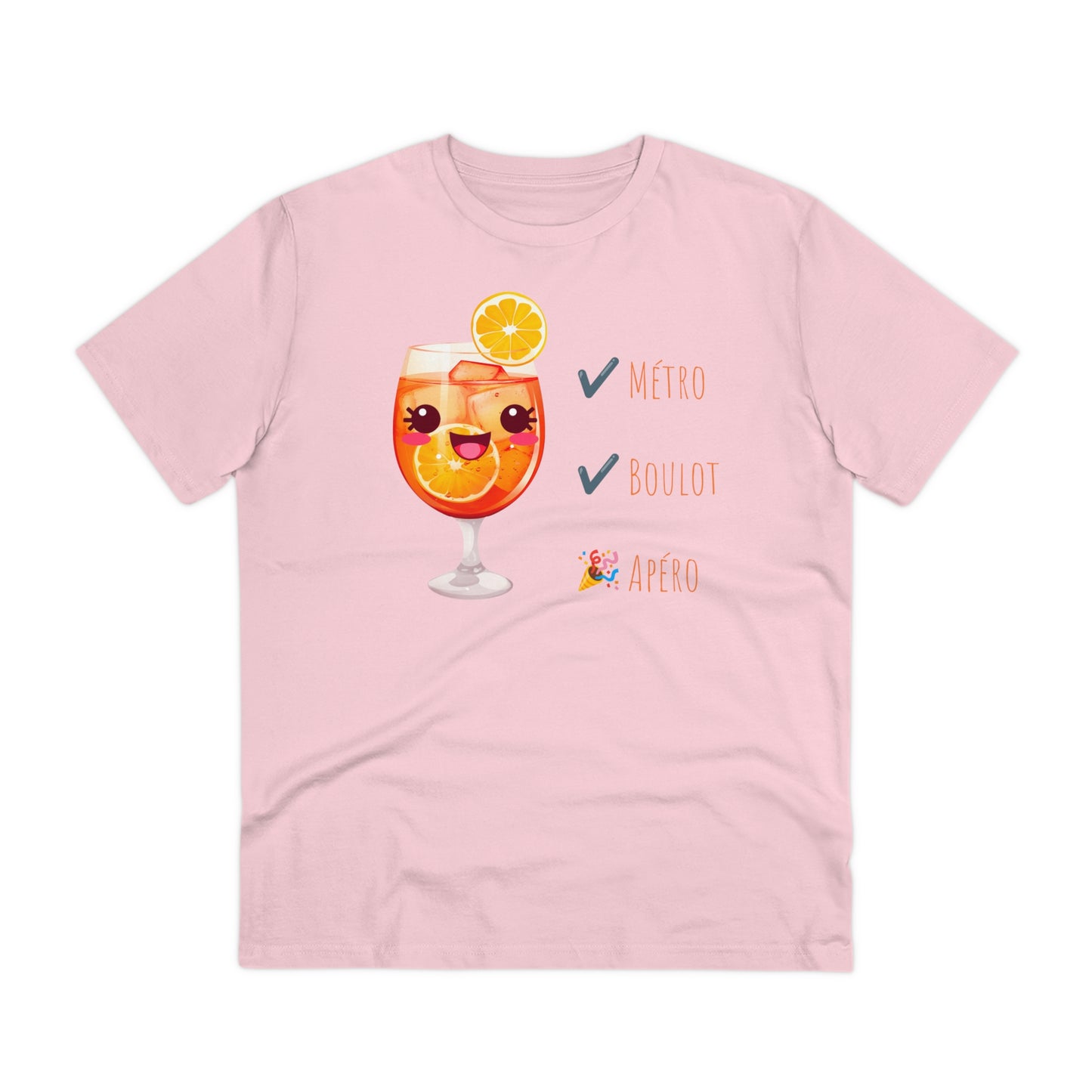 Cute Cocktail Glass T-shirt - Métro, Boulot, Apéro