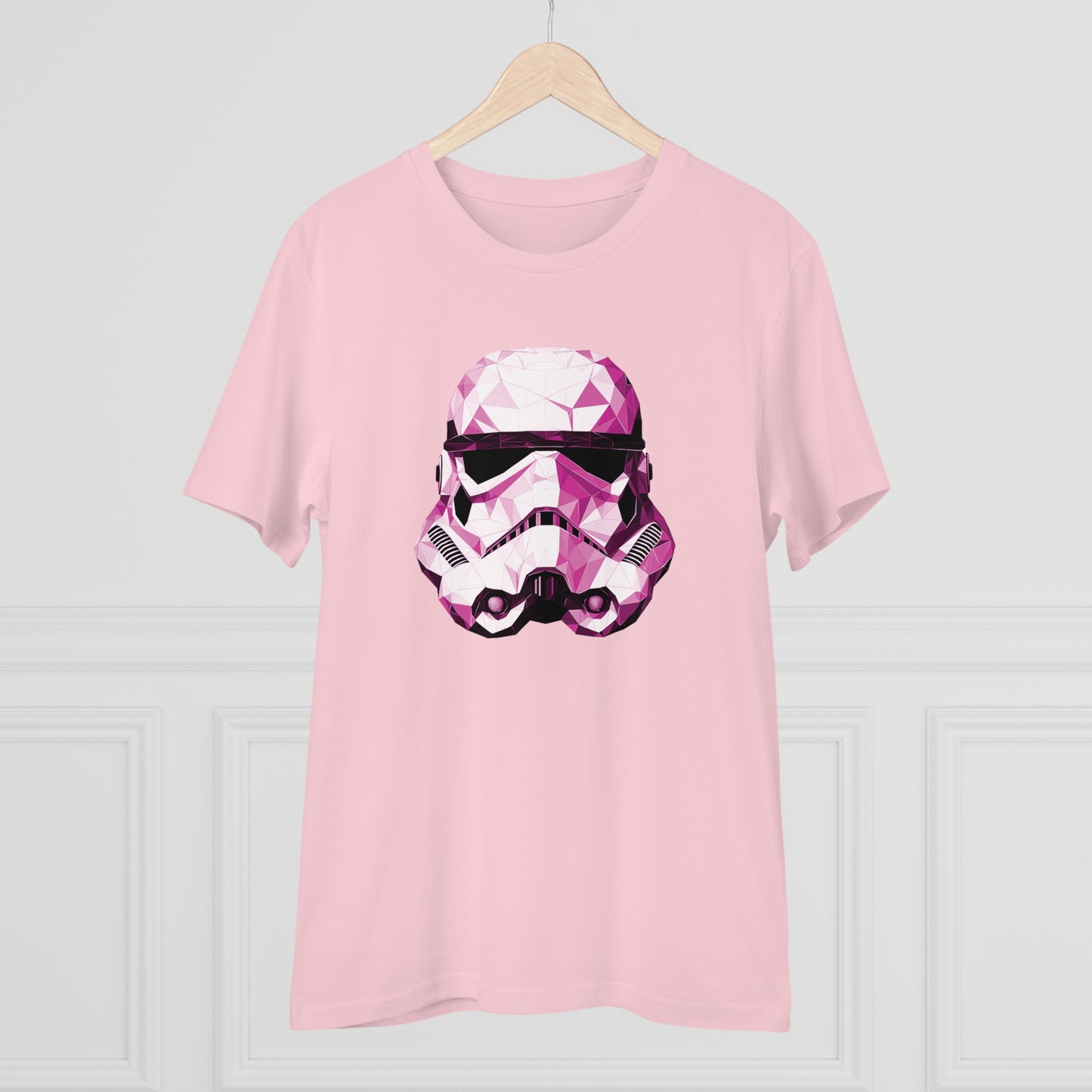 Stormtrooper Polygonal T-Shirt Pink Edition - Embrace Galactic Precision