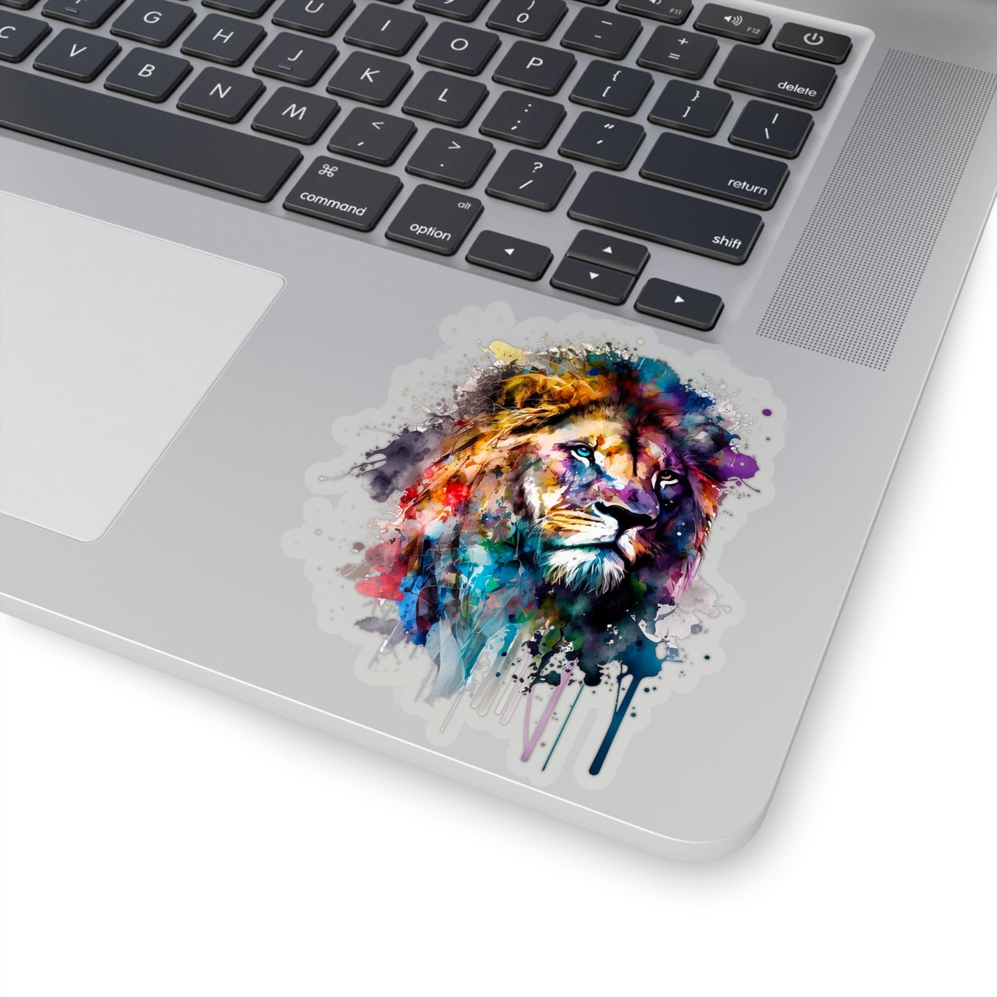 Watercolor Lion Sticker - Add Some Majestic and Unique Style to Your Tech