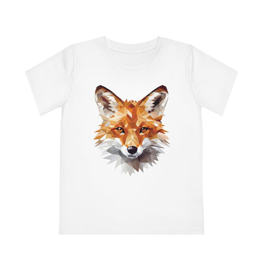 Fox Polygonal Kids T-Shirt - Embrace Clever Charm