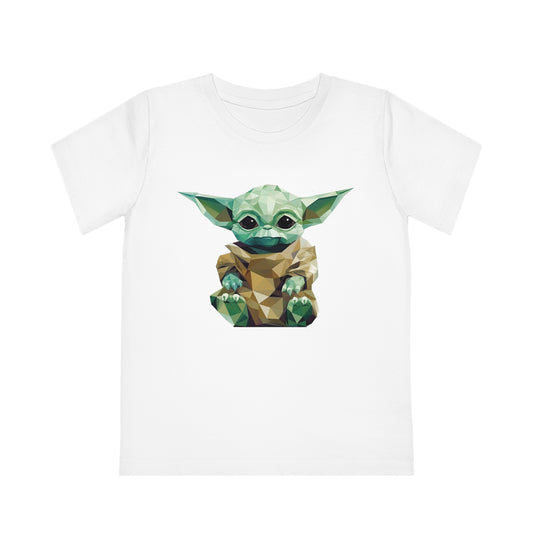 Baby Yoda Grogu Polygonal Kids T-Shirt - Embrace Adorable Adventure