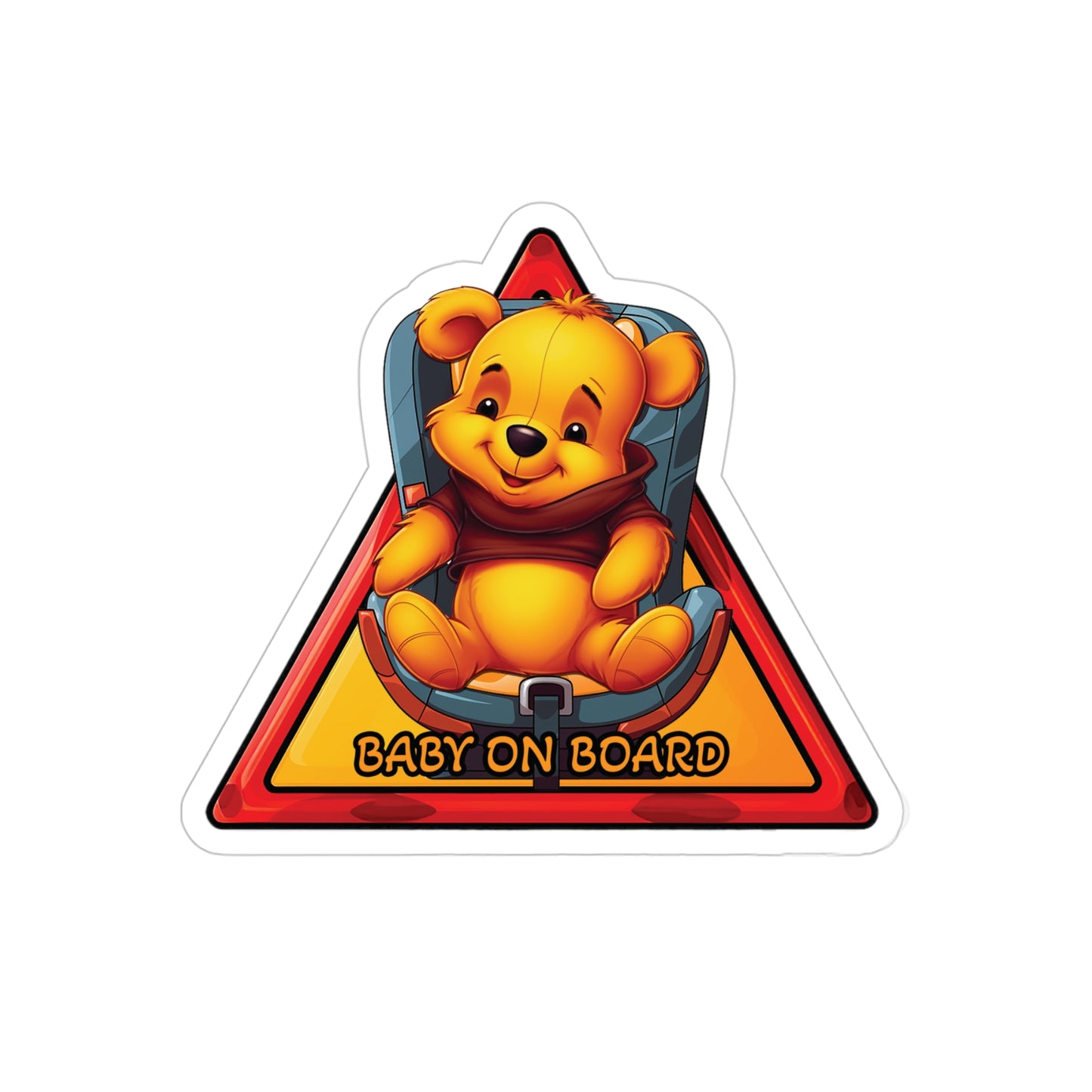 Baby on Board Car Sticker - Winnie - Adventures with Pooh Bear