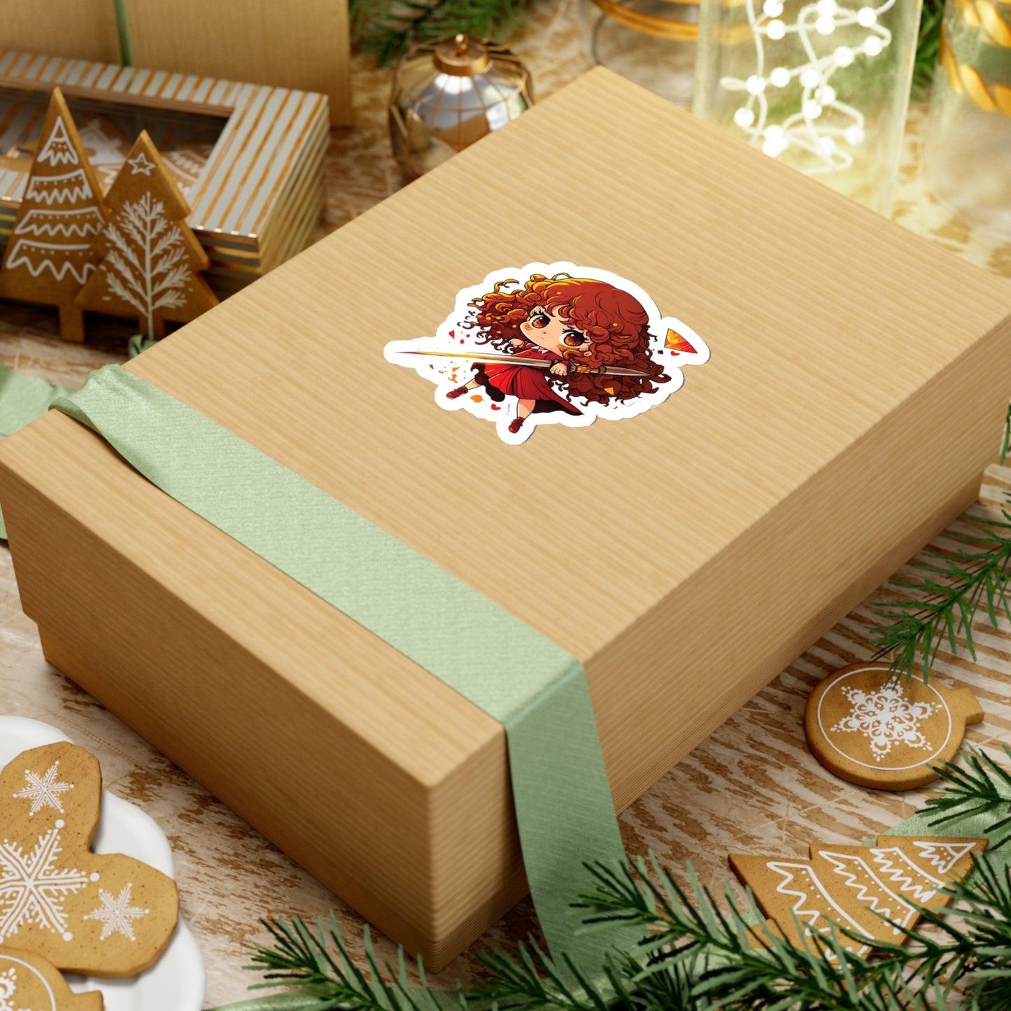 Hermione Granger Sticker ready for battle - Add Some Cute and Magical Style to Your Tech - Harry Potter