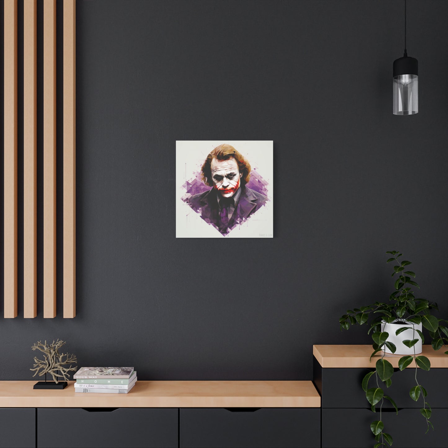Heath Ledger the Joker Canvas - Faceted Tribute to an Iconic Performance