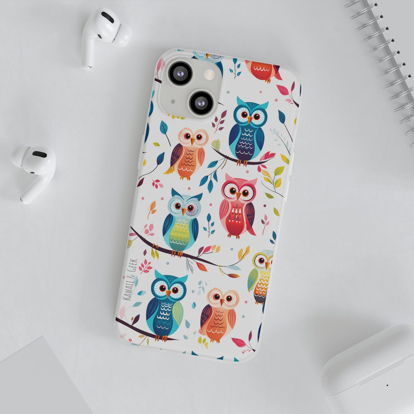 Whimsical Owl Flexi and Transparent Phone Case