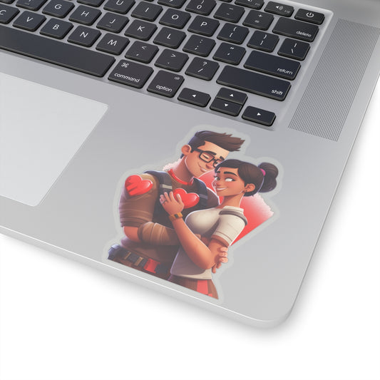 Fortnite-Inspired Couple Sticker - Valentine's Edition