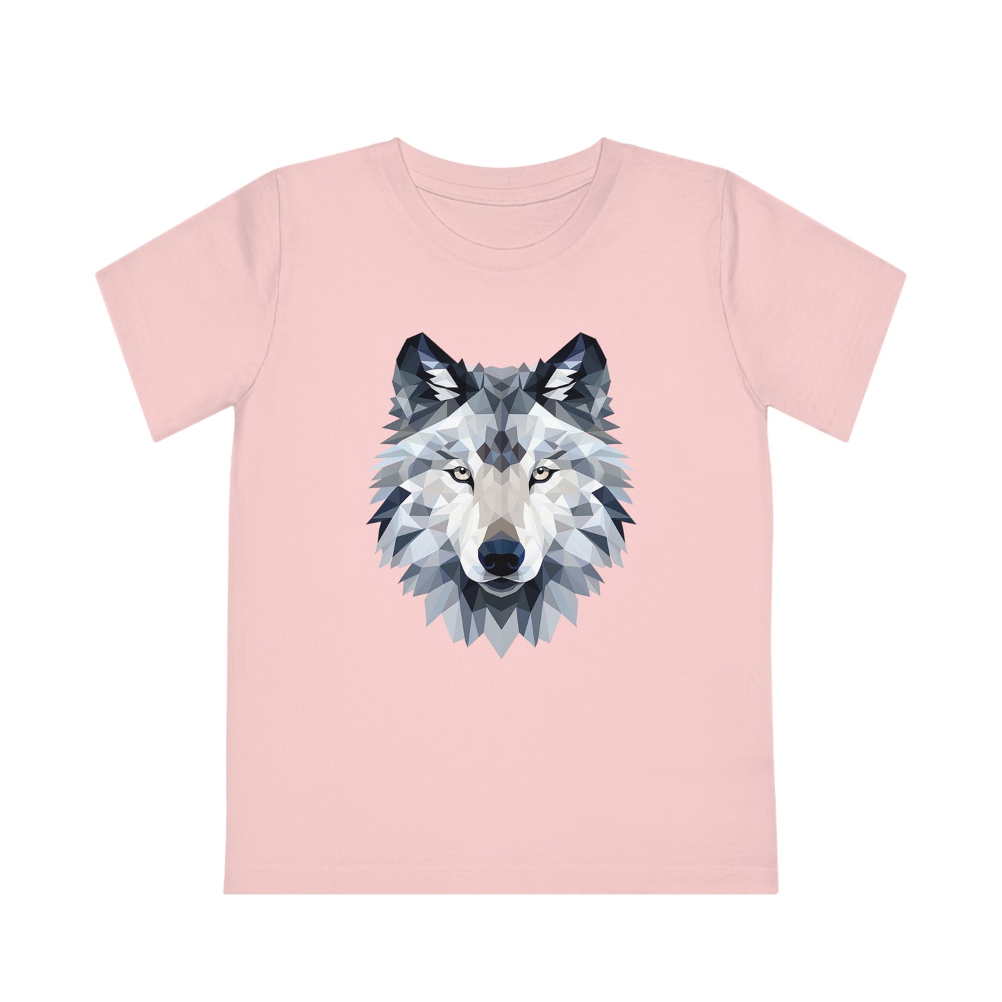 Wolf Polygonal Kids T-Shirt - Embrace Mystical Howl