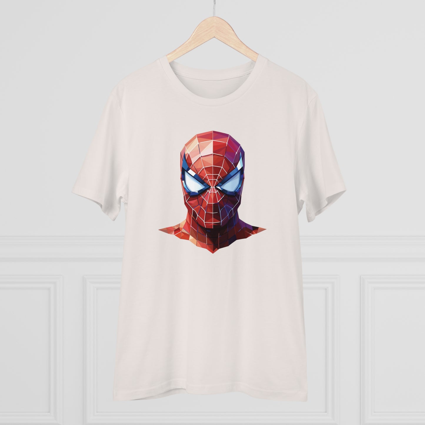 Spider-Man Polygonal Geometric T-Shirt - Swing into Stylish Adventure