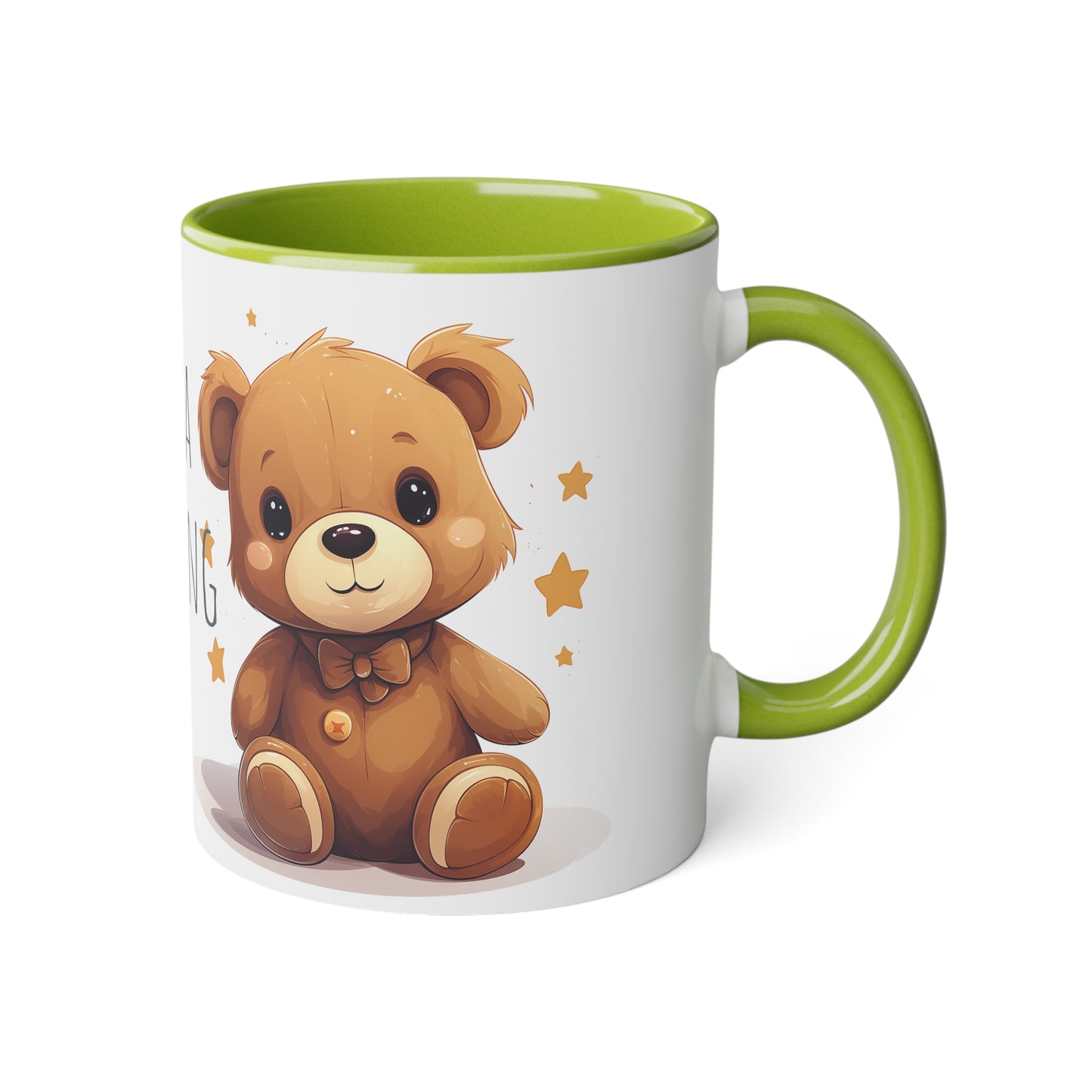 11oz Bi-Color Mug: "Morning Hug" Teddy Duo - EU