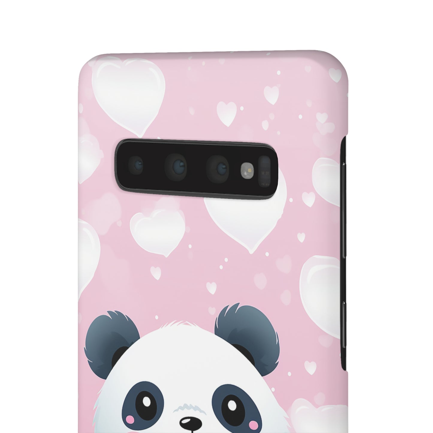 Cute Panda & Hearts Premium Phone Case