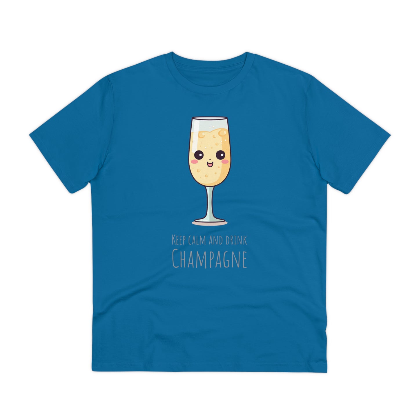 Keep Calm and Drink Champagne T-Shirt - Eco-Friendly Design