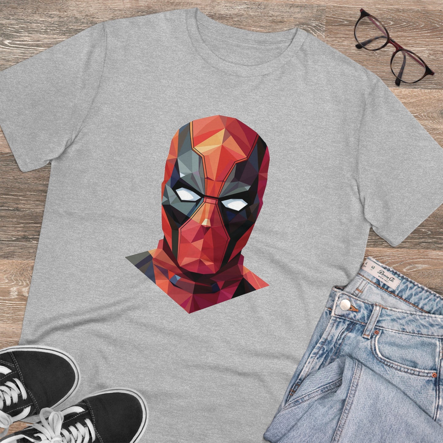 Deadpool Polygonal T-Shirt - Embrace Mercenary Style