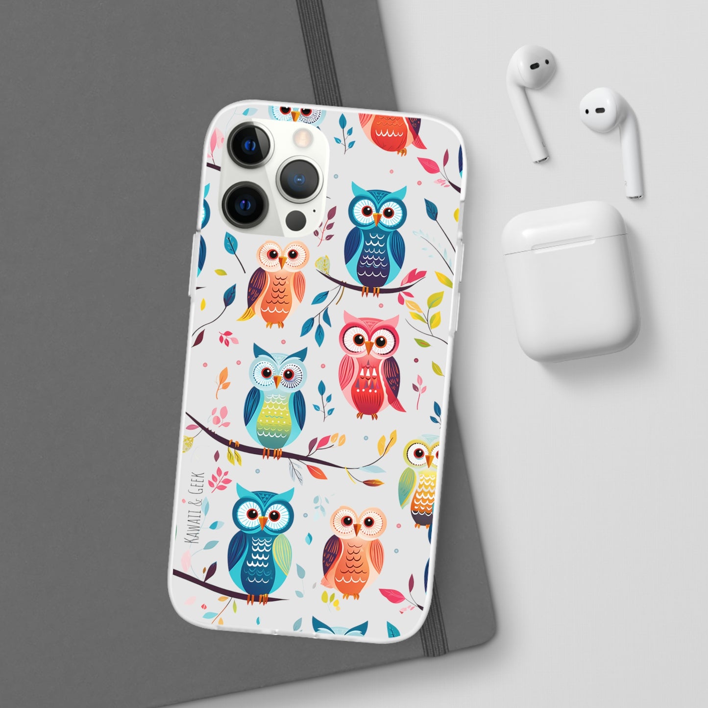 Whimsical Owl Flexi and Transparent Phone Case