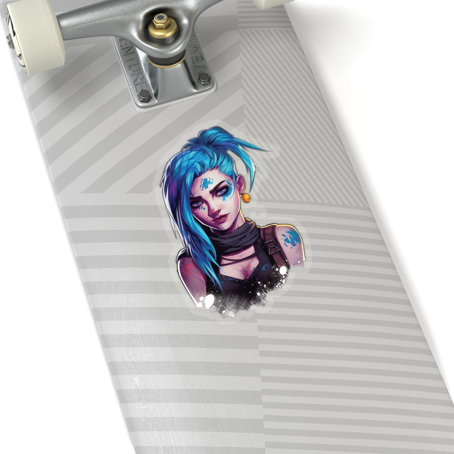 Jinx from Arcane Sticker - Add Some Colorful and Explosive Style to Your Tech - League of Legends