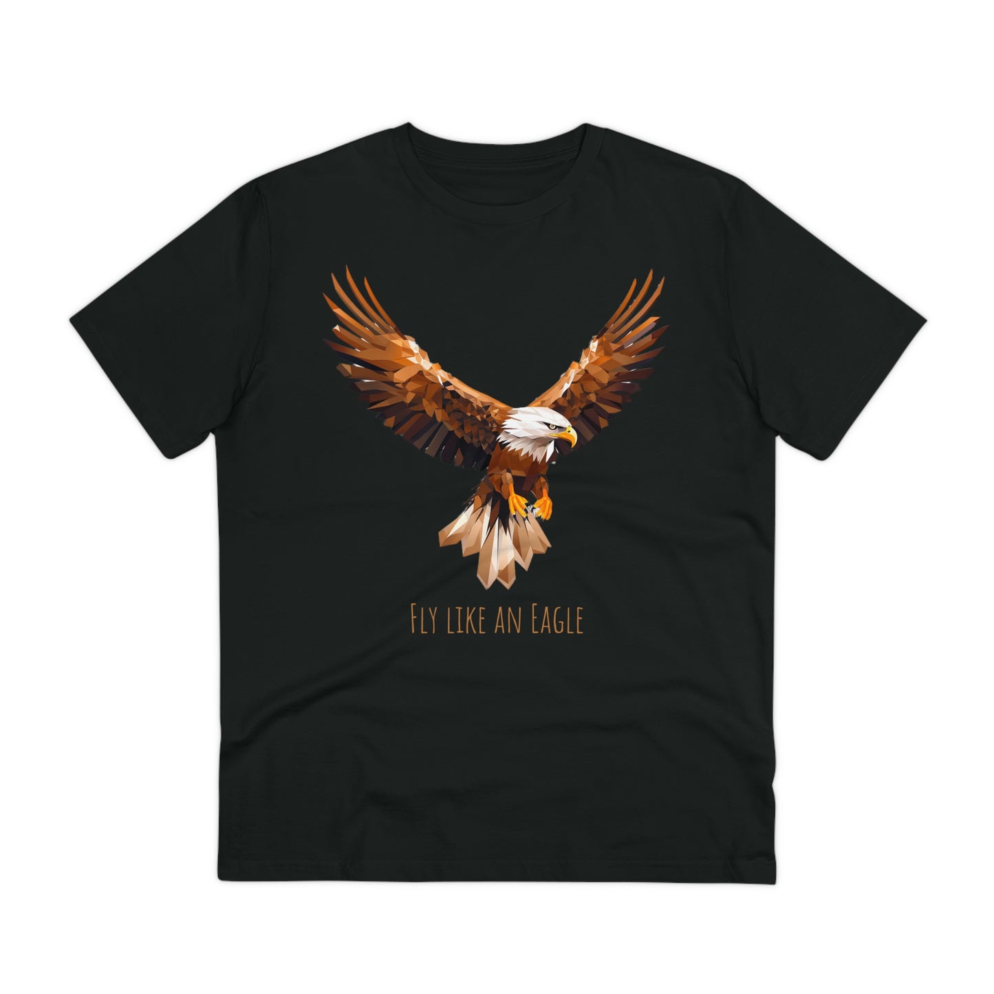 Eco-Friendly Geometric Eagle T-Shirt: "Fly Like An Eagle"
