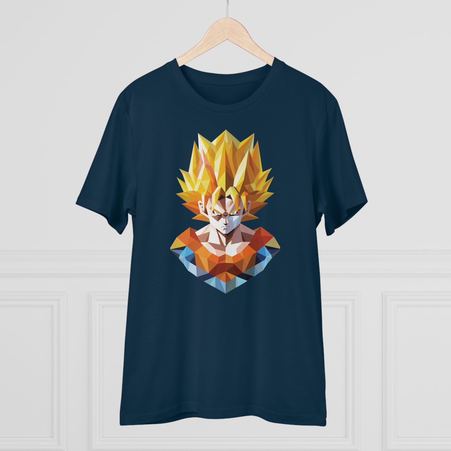 San Goku Super Saiyan Polygonal T-Shirt - Embrace Legendary Power