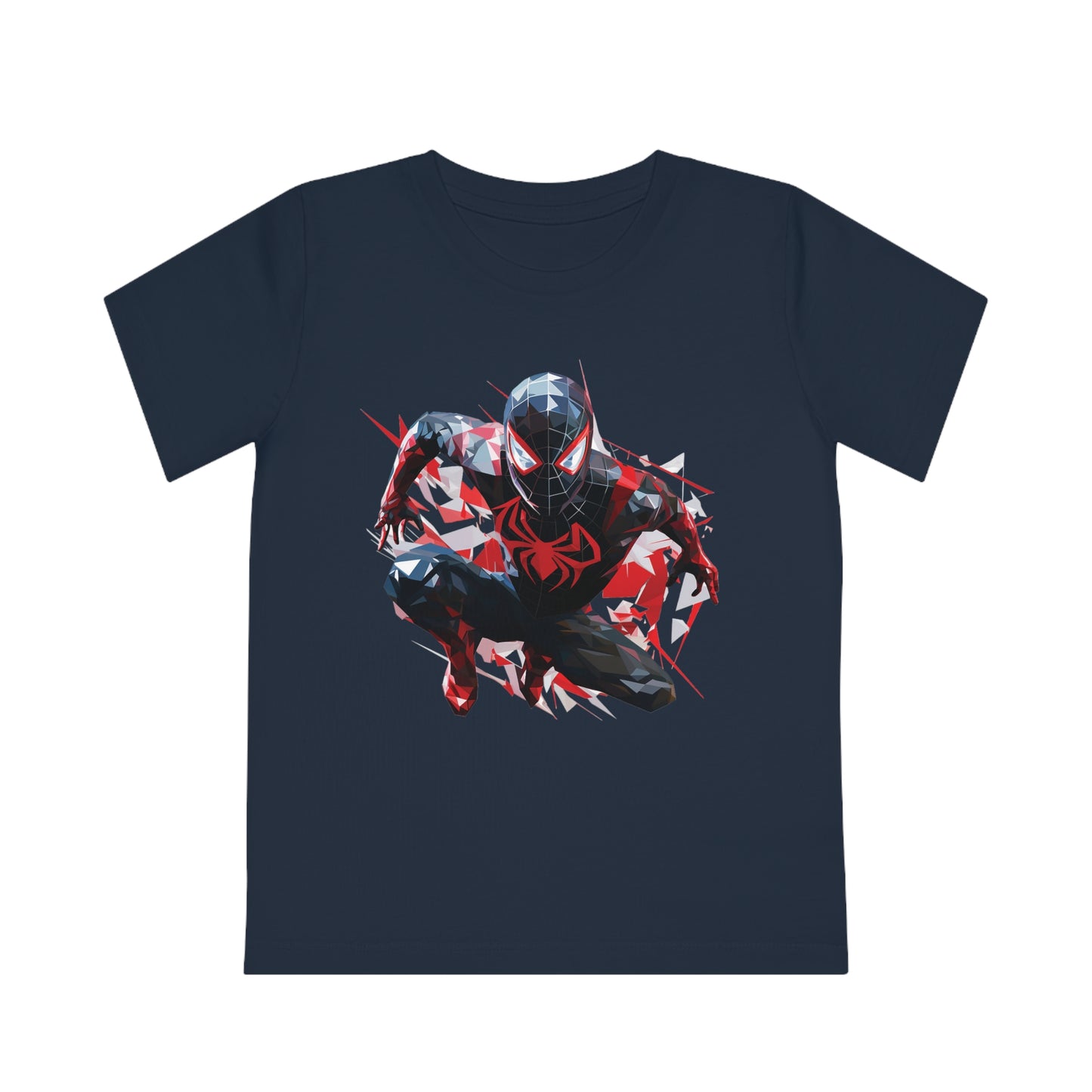 Miles Morales Polygonal Kids T-Shirt - Embrace Spidey Style