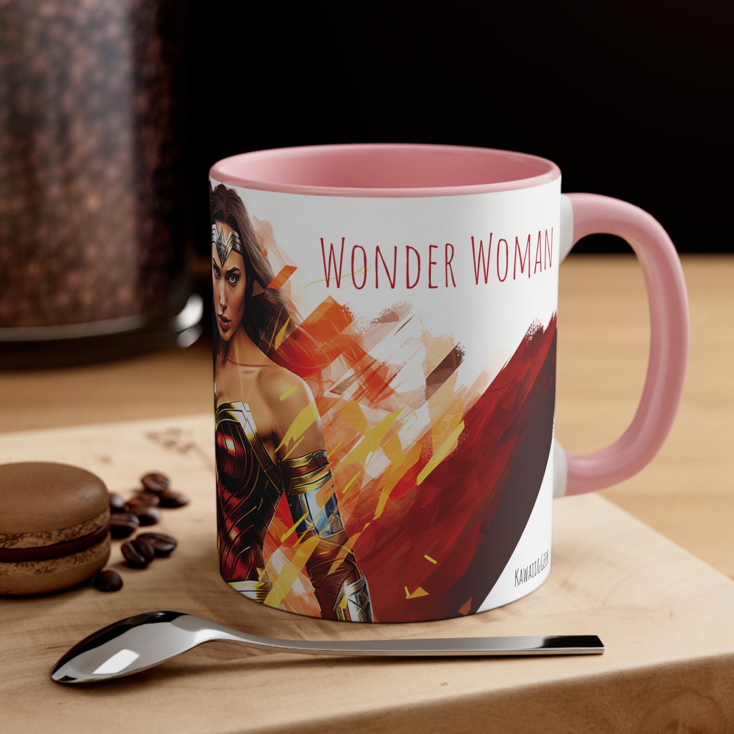 Wonder Woman Geometric Bicolor Mug - Diana, Princess of Themyscira