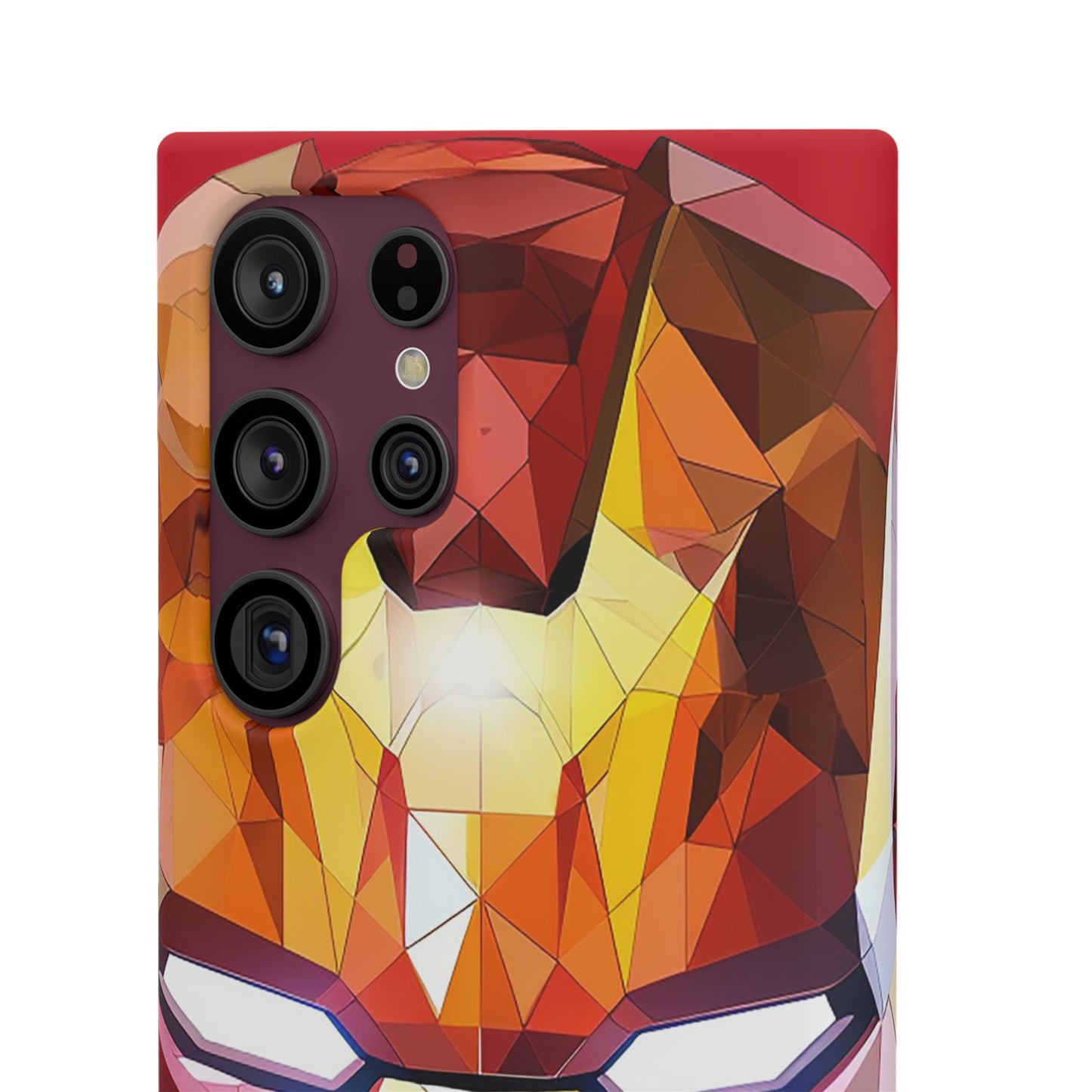 Phone Case - Iron Man helmet polygonal style