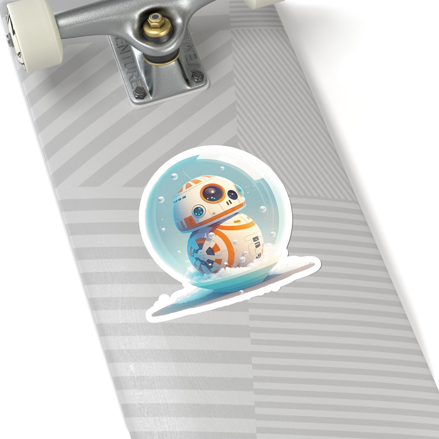 Cute BB8 in Snowball Sticker - Add Some Playful and Adorable Style to Your Tech - Star Wars
