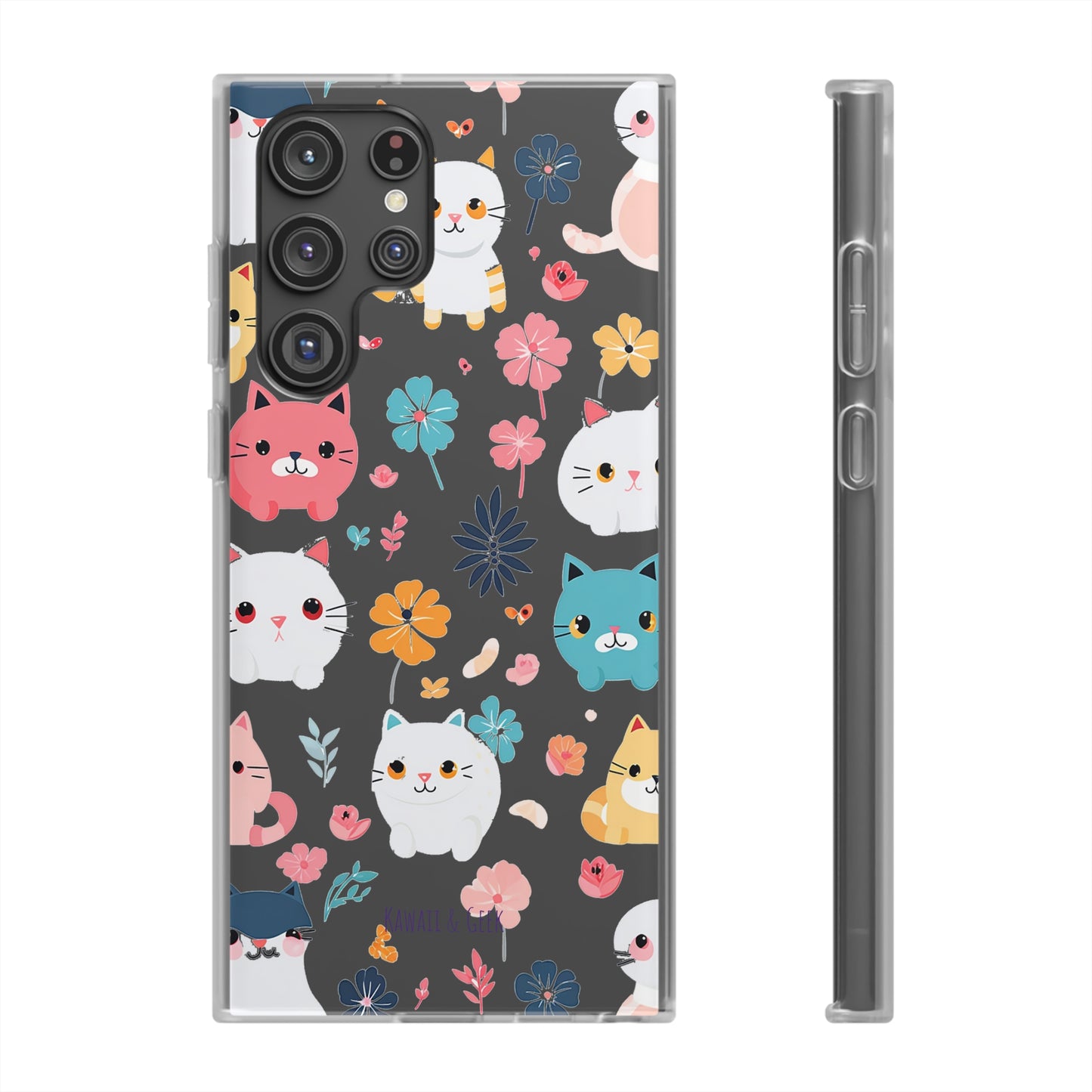 Playful Kittens: Flexi Transparent Phone Case