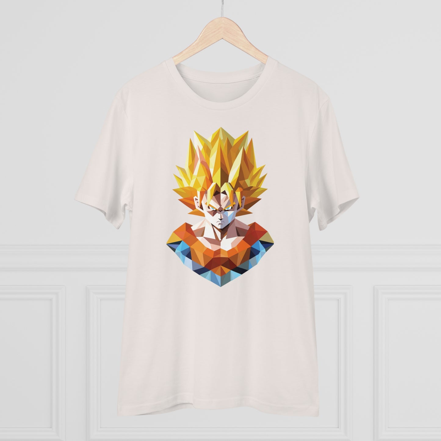 San Goku Super Saiyan Polygonal T-Shirt - Embrace Legendary Power