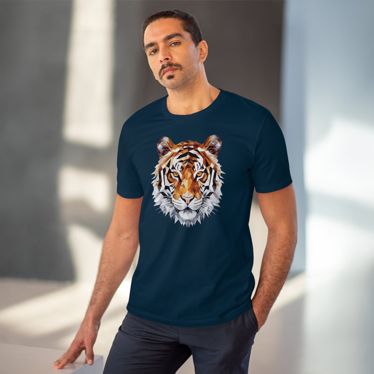 Tiger Polygonal T-Shirt - Embrace Fierce Elegance