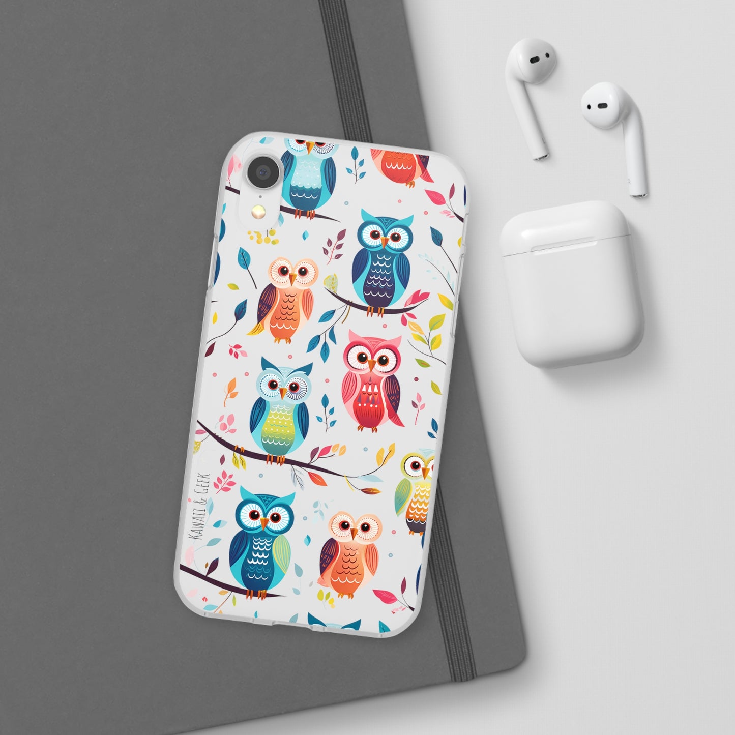 Whimsical Owl Flexi and Transparent Phone Case
