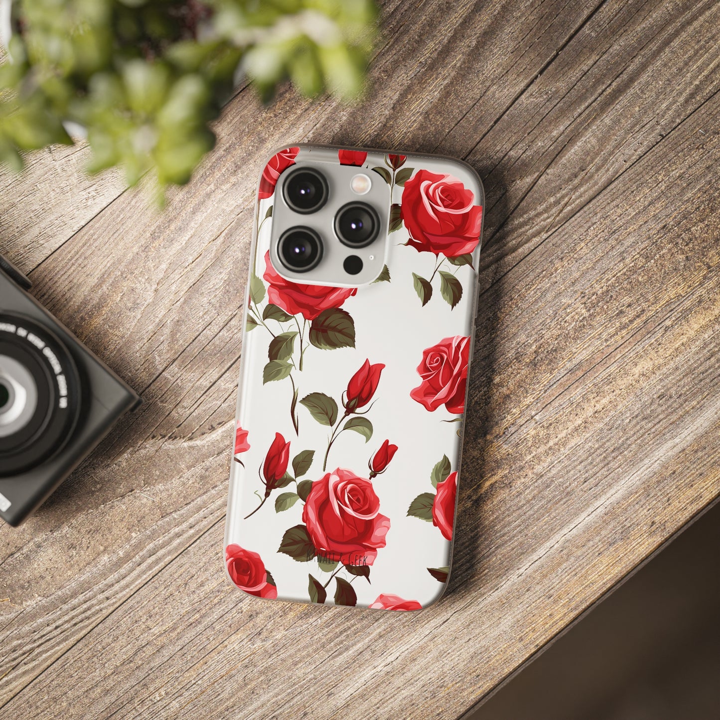 Delicate Rose Flexi Transparent Phone Case