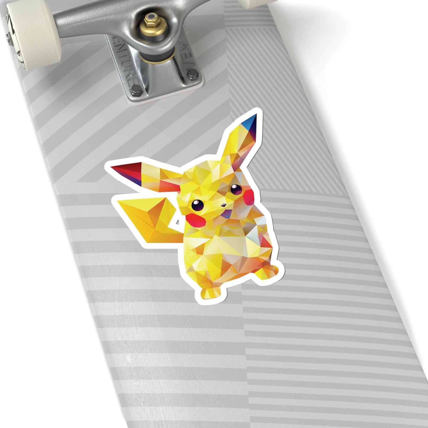 Pikachu Sticker - Electric Charm in Geometric Form