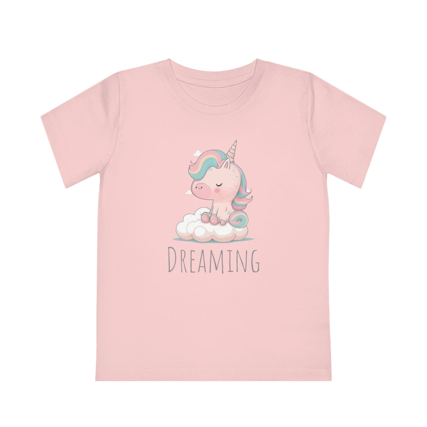 Dreaming Unicorn Kids Eco-Friendly T-Shirt - Spark Imagination with Magical Comfort