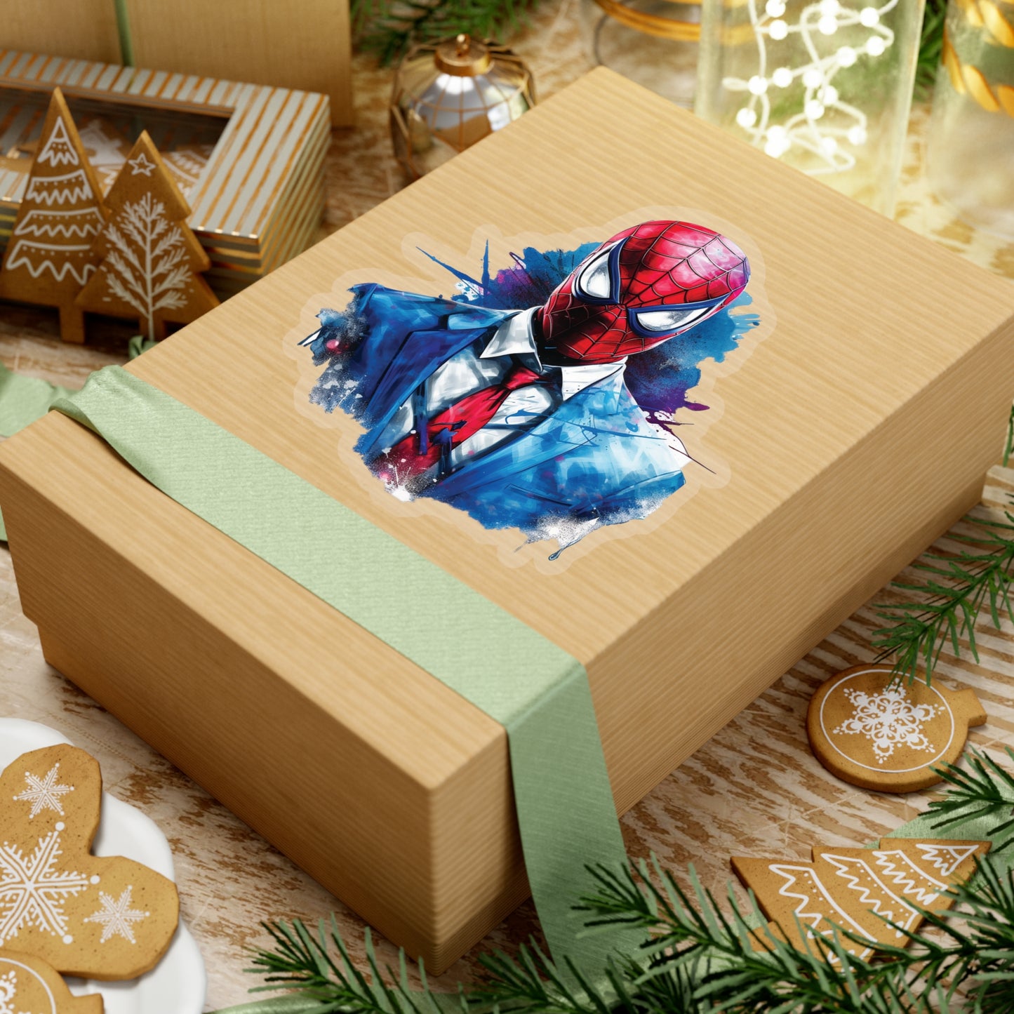 Spider Man in Work Suit Sticker - Add Some Unique and Heroic Style to Your Tech - Marvel Avengers