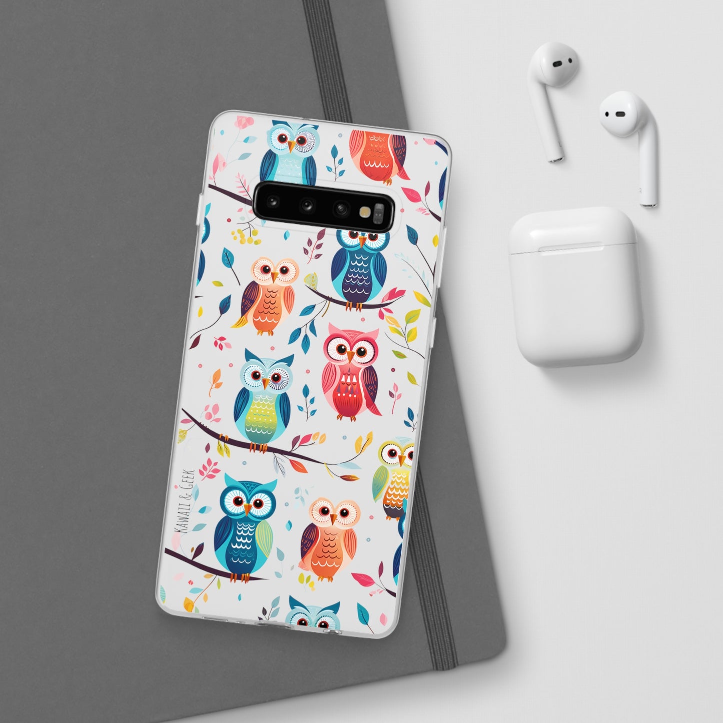 Whimsical Owl Flexi and Transparent Phone Case