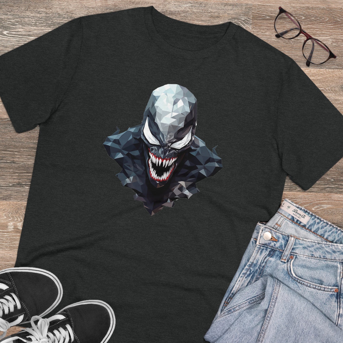 Venom Polygonal T-Shirt - Unleash the Symbiote Power
