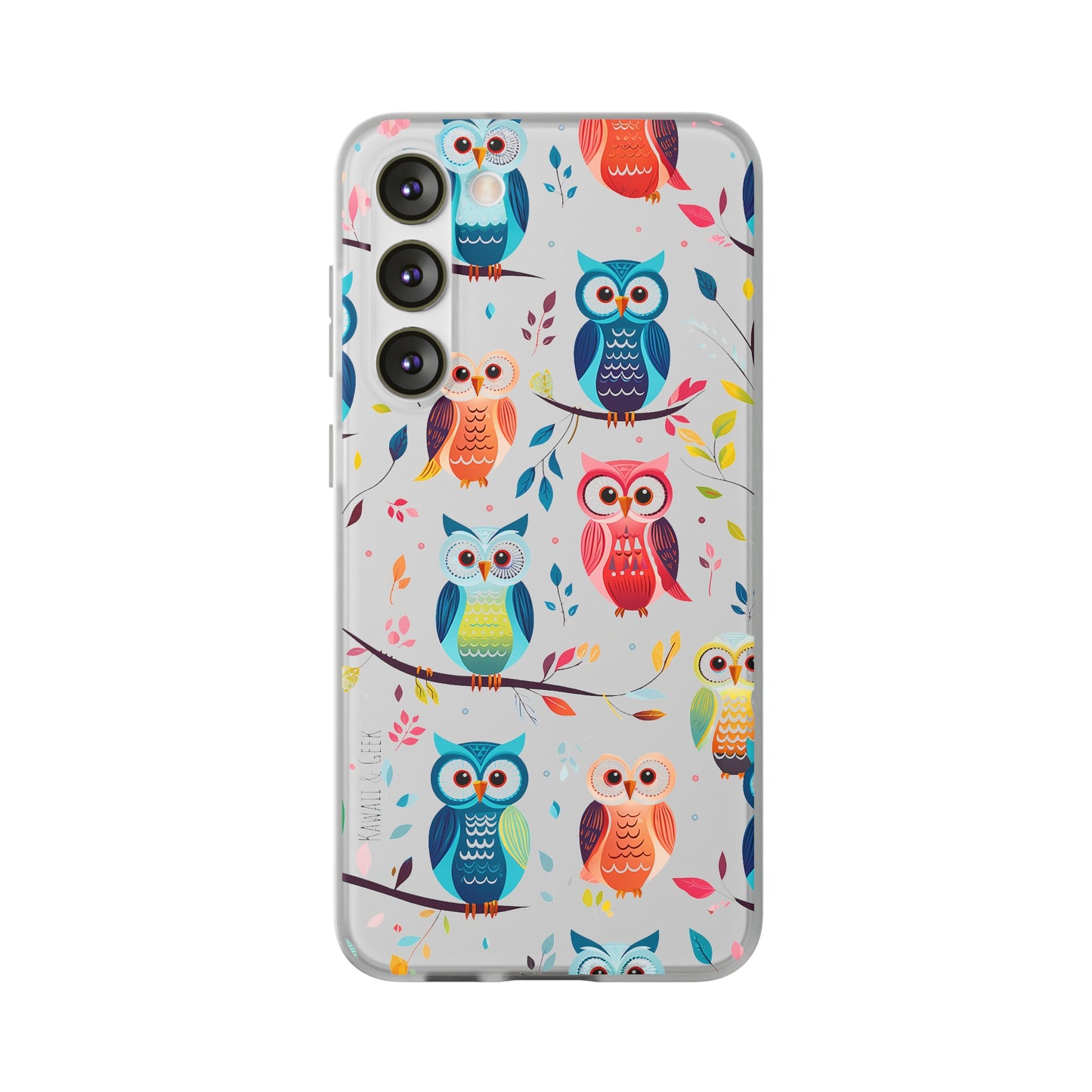Whimsical Owl Flexi and Transparent Phone Case
