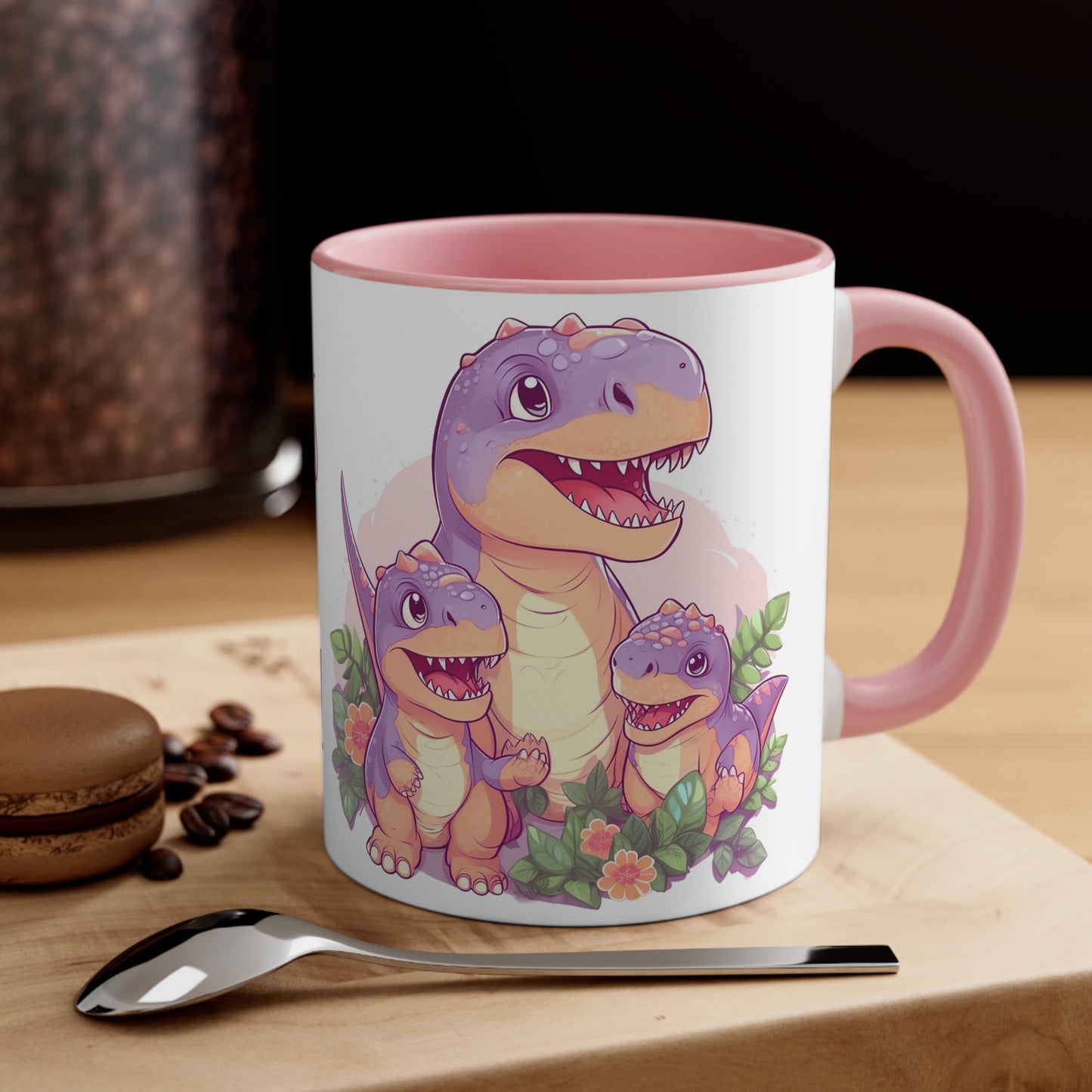 Cute Mug with Mom T-Rex and Kids : "Don't Mess with a T-Rex Mom !" Mother's day special