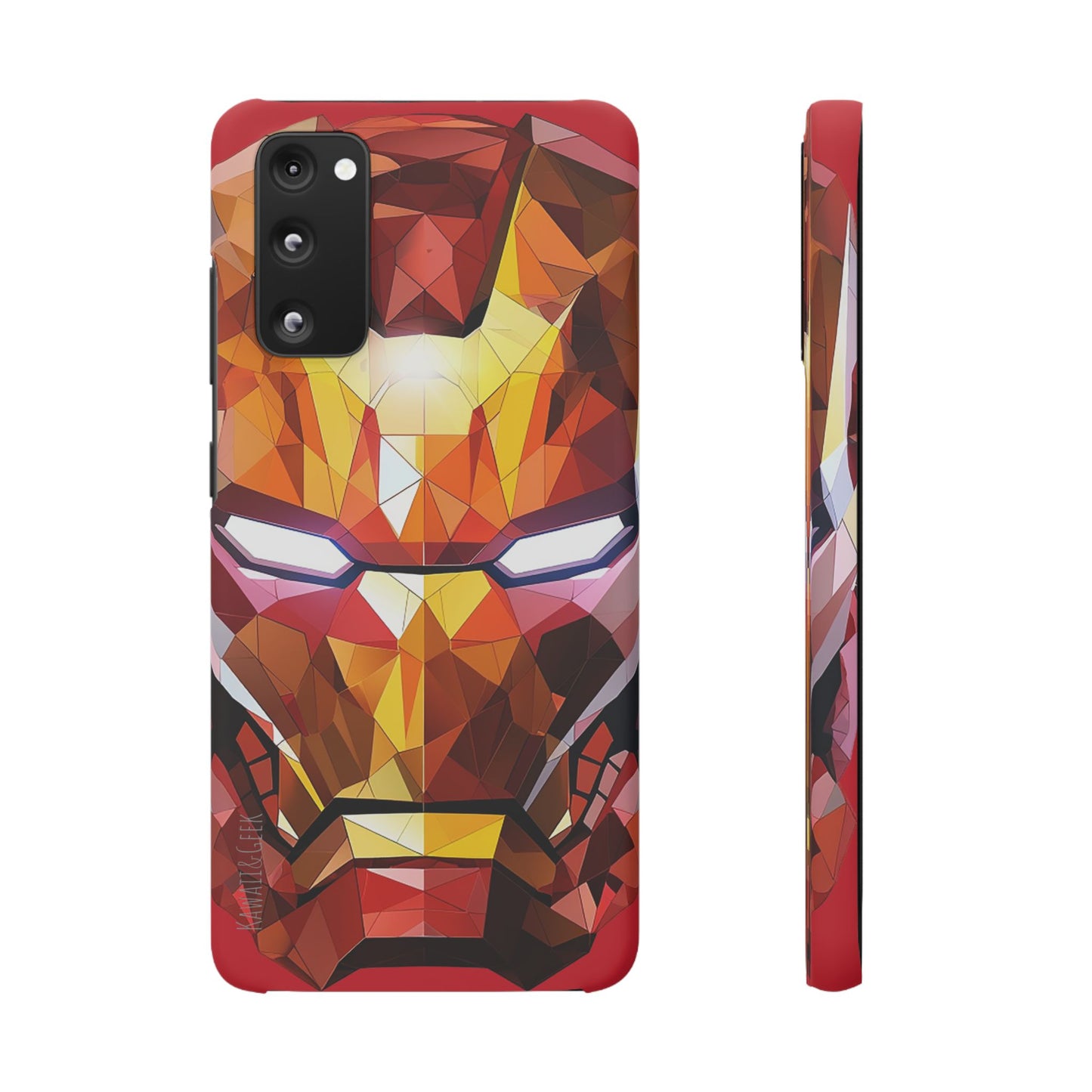 Phone Case - Iron Man helmet polygonal style