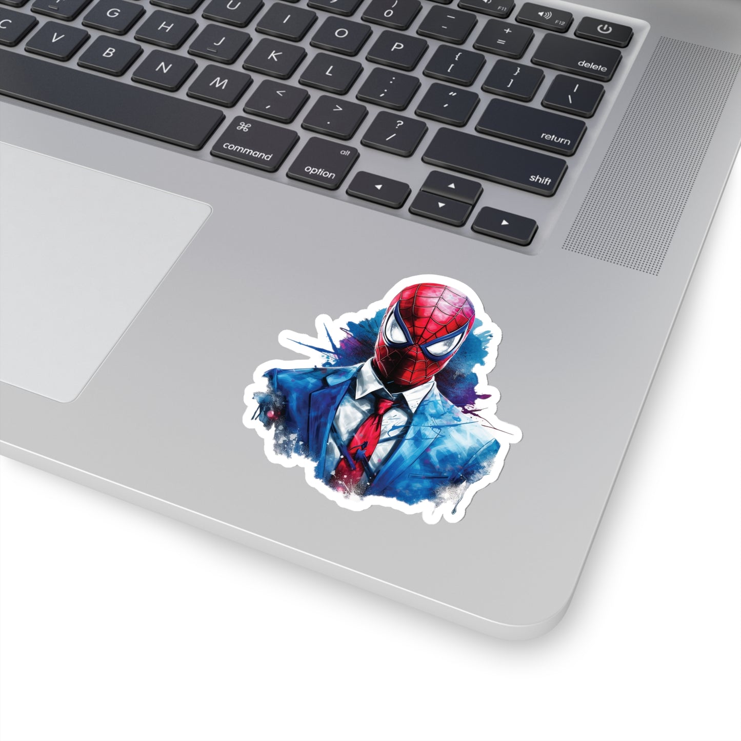 Spider Man in Work Suit Sticker - Add Some Unique and Heroic Style to Your Tech - Marvel Avengers