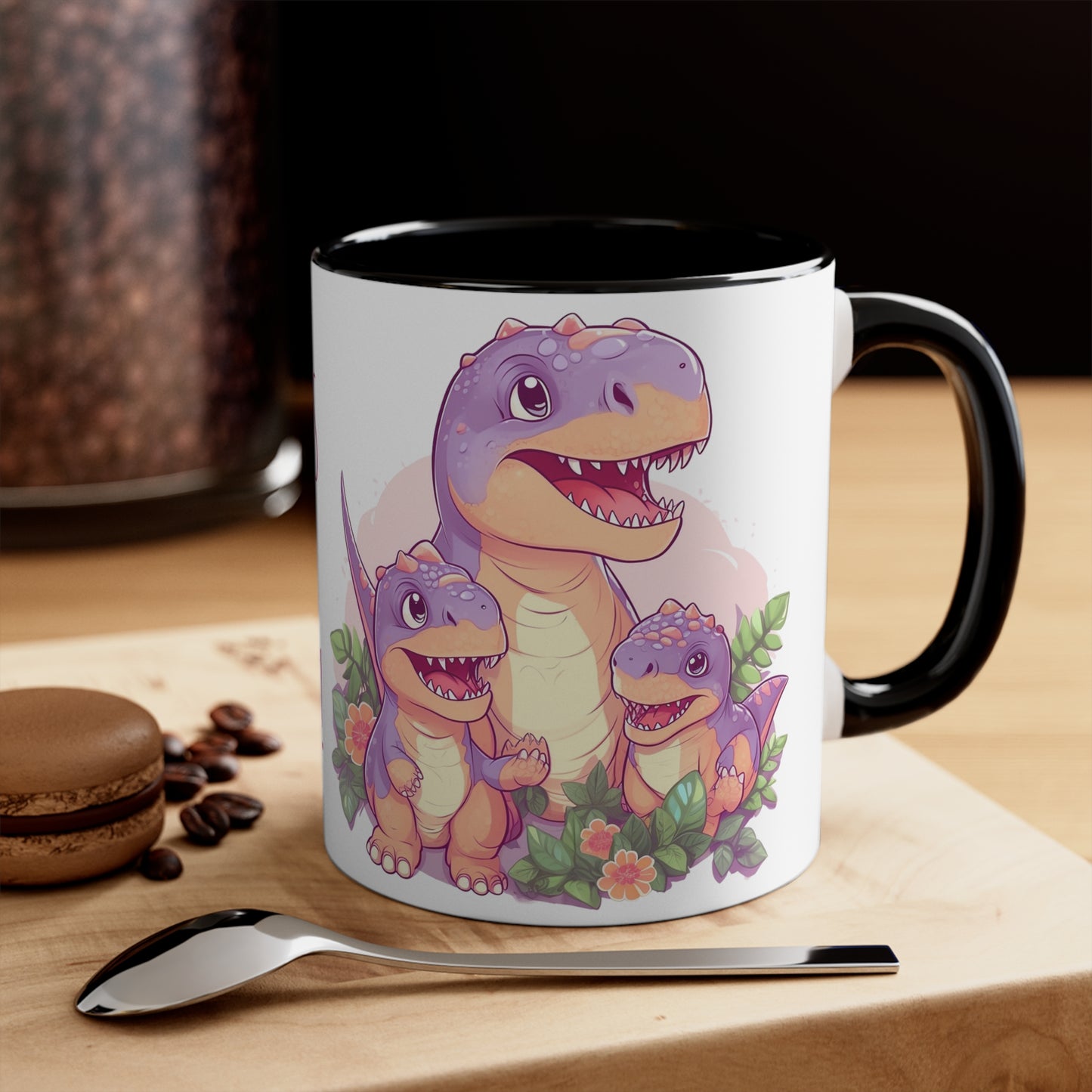 Cute Mug with Mom T-Rex and Kids : "Don't Mess with a T-Rex Mom !" Mother's day special